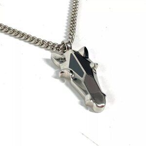 HERMES Destroyer Horsehead Accessories chain Necklace